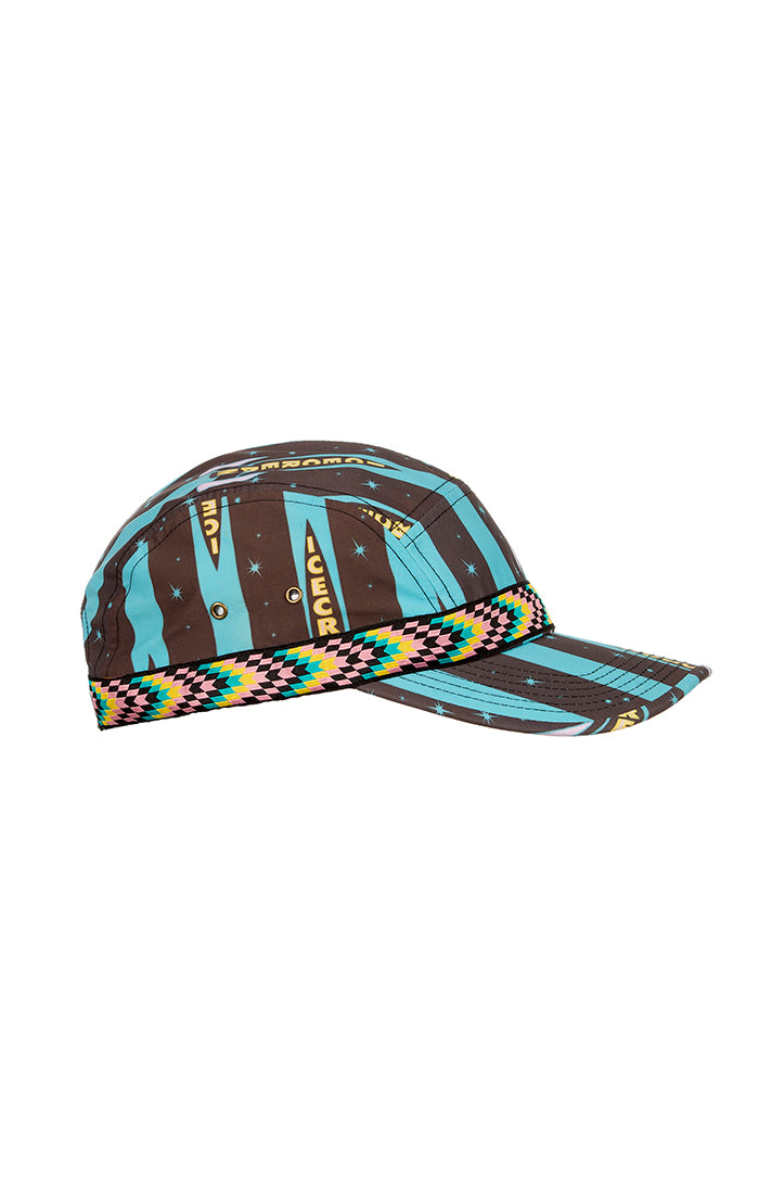 ICECREAM universe 5 panel hat - black